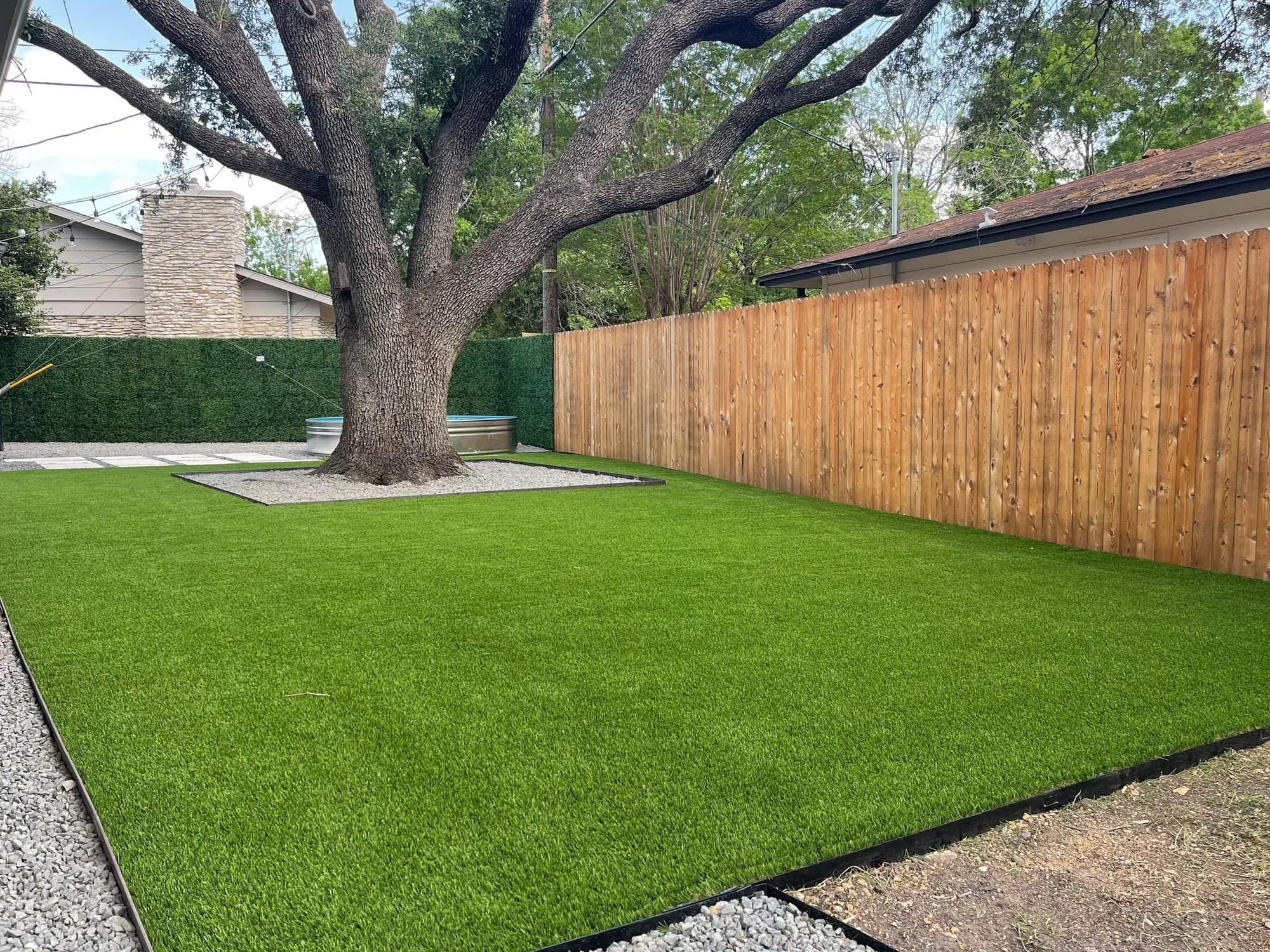 Artificial turf installation project